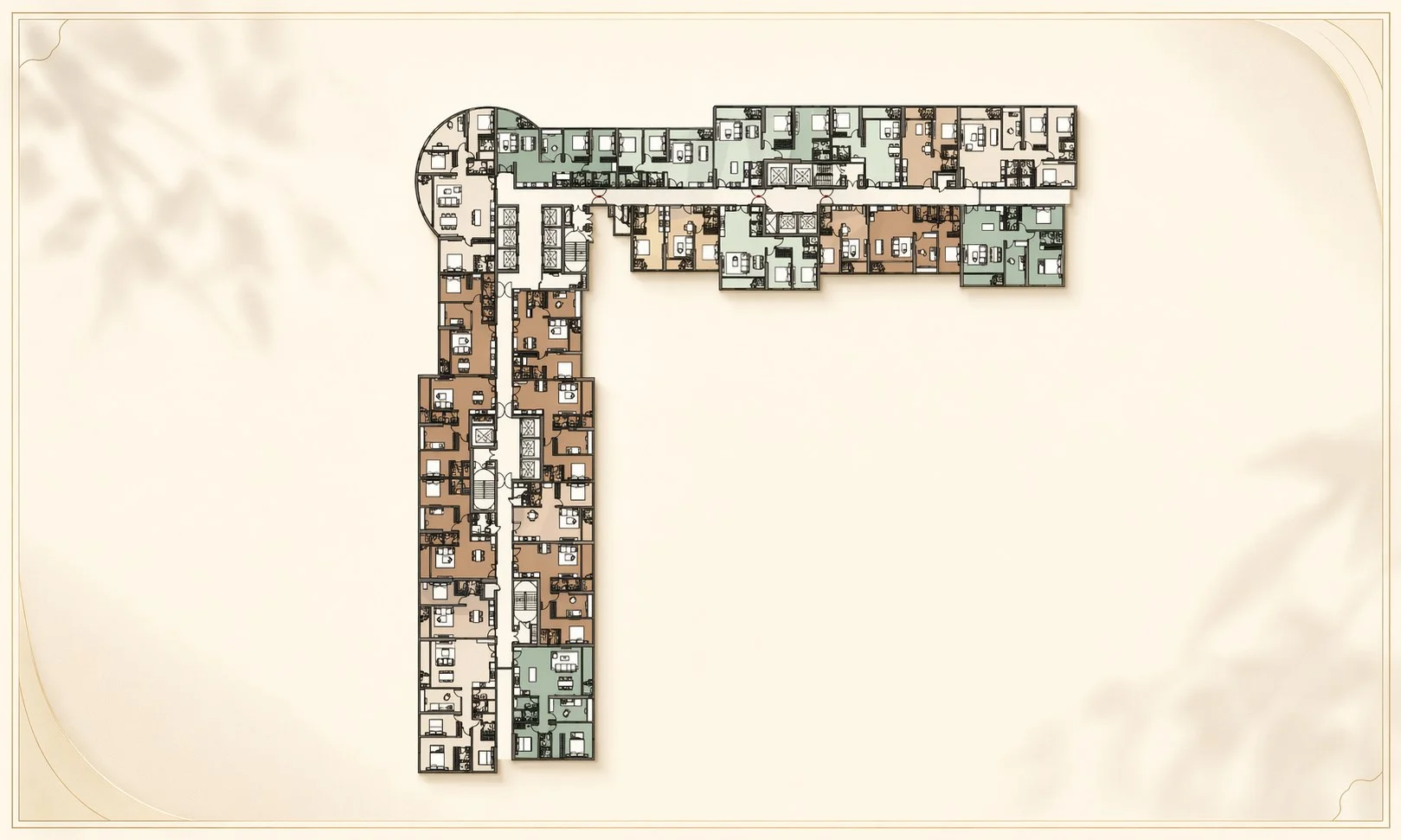 Mặt bằng Tháp HHA tầng 12-22
