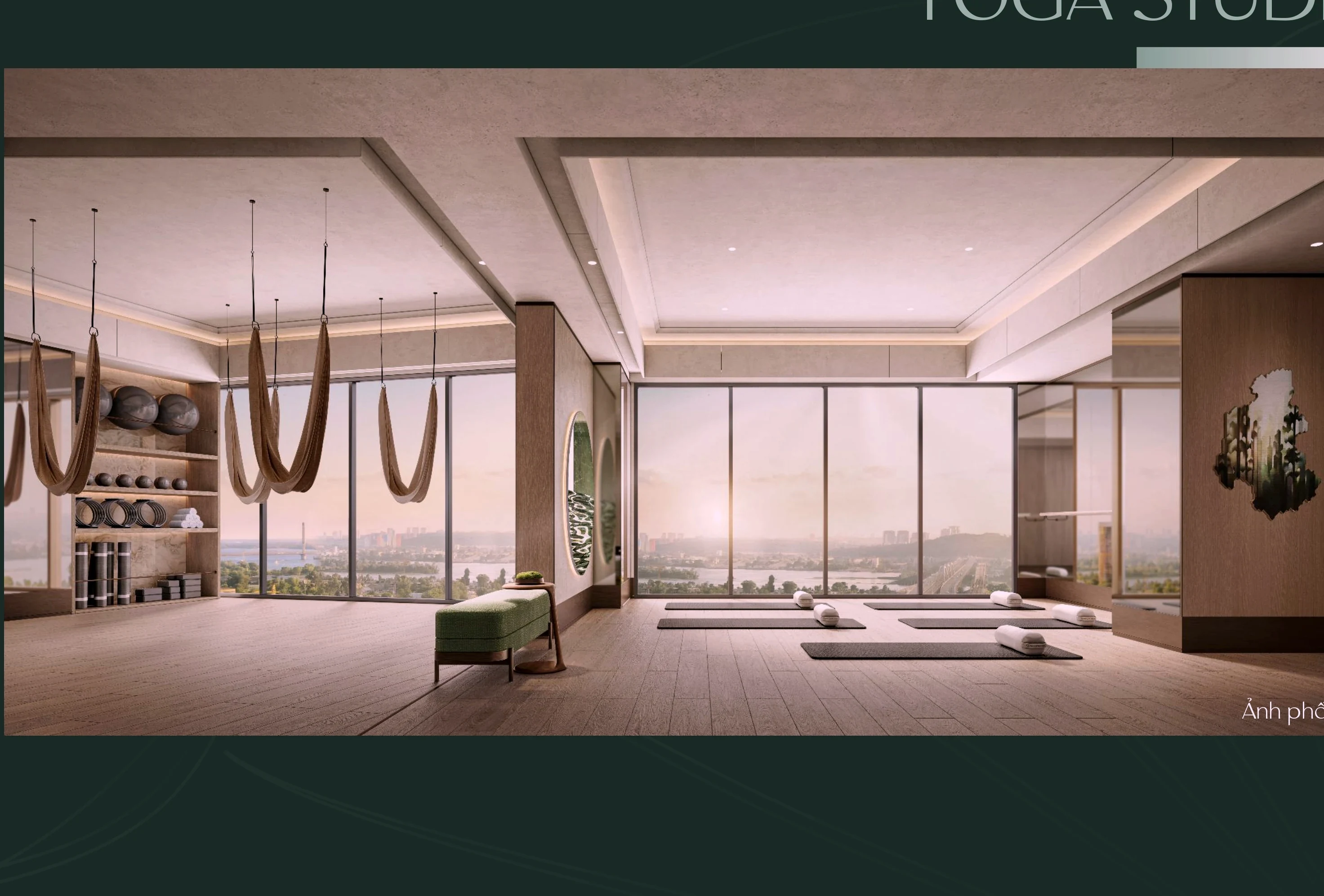 Yoga studio tiện ích tham khảo tại Masteri Cao Xà Lá